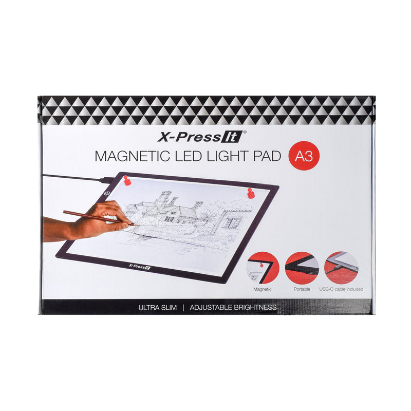 X-Press It Magnetic LED Light Pad A3 pack front