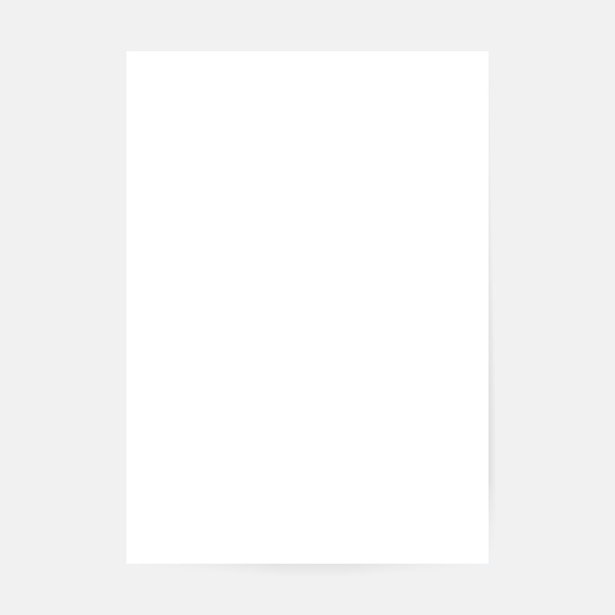 X-Press It Drawing Paper A4 130gsm: illustrative image of a single plain white portrait sheet on a light grey background