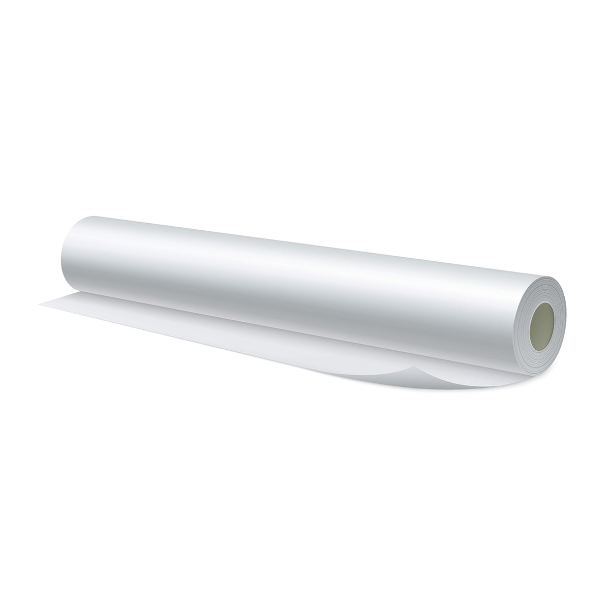 X-Press It Drawing Paper Roll 110gsm 20m: illustrative render of a white paper roll partly unrolled, on a white background