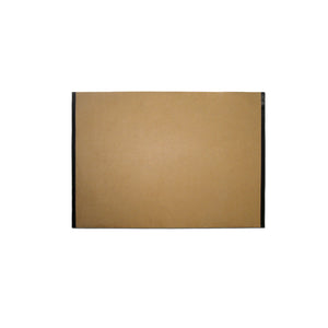 X-Press It Kraft Folio Taped A3 XPKFTA3: brown kraft folio laid flat with black tape binding both side edges