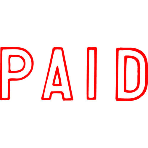 Xstamper Message Stamp Paid Red - image 1