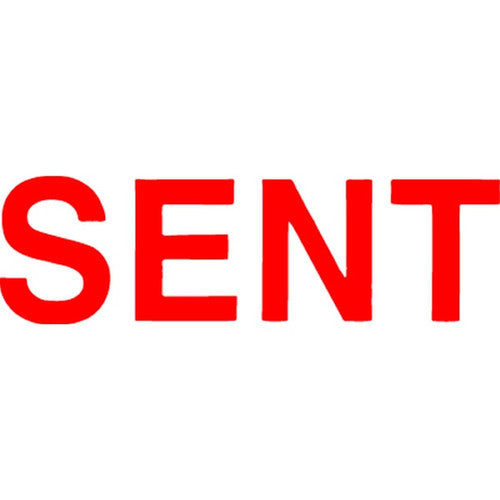 Xstamper Message Stamp Sent Red - image 1