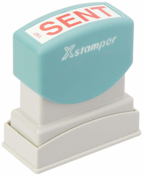 Xstamper Message Stamp Sent Red - image 2