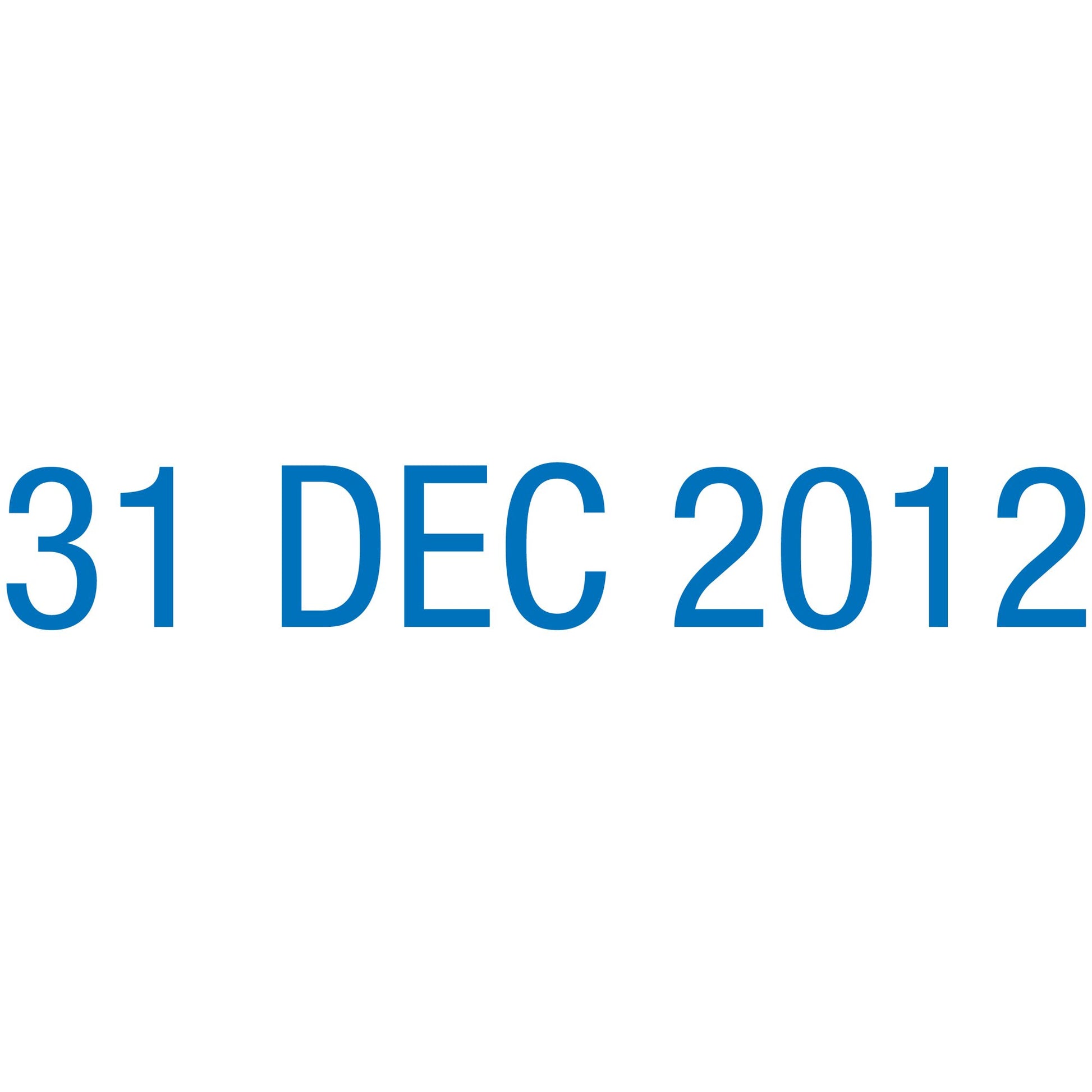 Xstamper Multi Date Line Date Stamp Blue 5212 self-inking rotating date stamp, front view