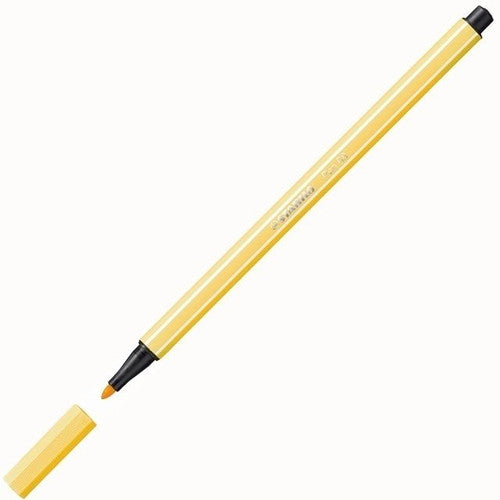 Stabilo Pen 68 Premium Colouring Fibre Tip Pen 1.0mm Yellow Box of 10