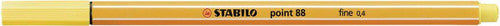 Stabilo Point 88 Fineliner Yellow Box of 10