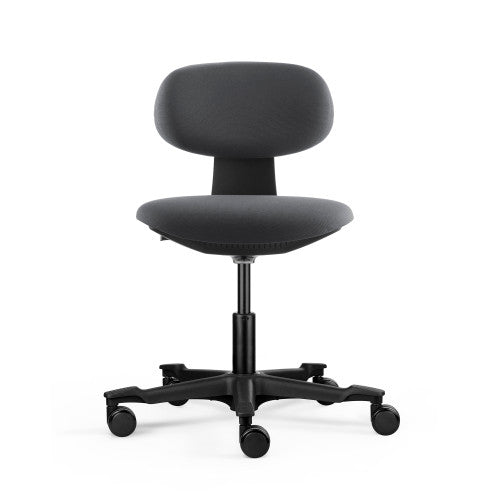 Rapidline Yoyo Swivel Task Chair 740-830mm Height Dark Grey Fabric