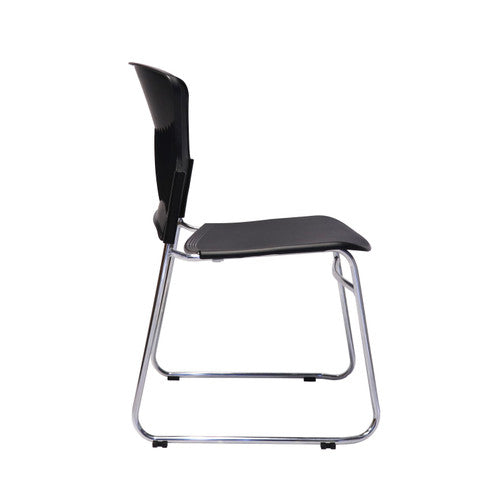 Rapidline Zing PVC Visitor Chair Sled Base Black