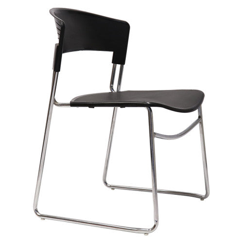 Rapidline Zola PVC Visitor Chair Sled Base Black