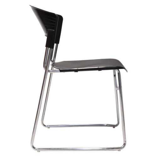 Rapidline Zola PVC Visitor Chair Sled Base Black