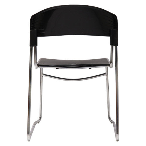 Rapidline Zola PVC Visitor Chair Sled Base Black