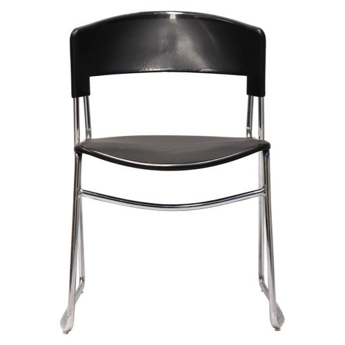 Rapidline Zola PVC Visitor Chair Sled Base Black