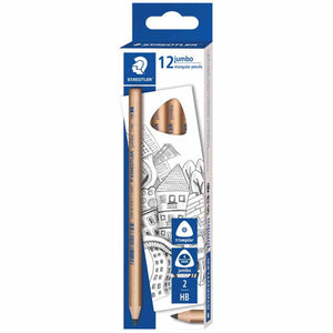 Staedtler Natural Jumbo Triangular Pencil HB Box 12 119N-HB