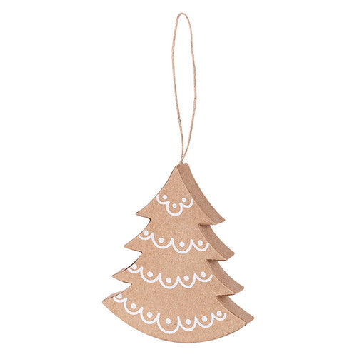 Zart 3D tree ornament standing upright displaying 10cm height and three-dimensional form