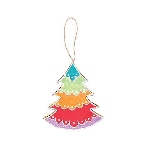 Full pack of 10 Zart festive ornaments including 5 stars and 5 trees arranged together