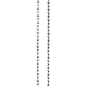 Zart silver ball chain necklaces with clasp, 67cm length, pack of 10