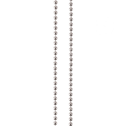 Zart silver ball chain necklaces with clasp, 67cm length, pack of 10