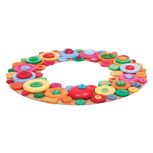Selection of patterned and plain buttons from the Zart Basics 600g assortment