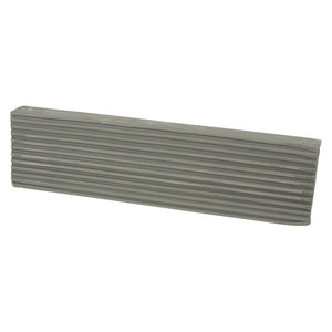 Zart Basics Plasticine 500g grey modelling block on a white background