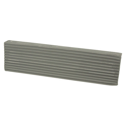 Zart Basics Plasticine 500g grey modelling block on a white background