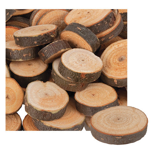 Zart Branch Cuts Circles - real wood circular slices ranging from 2.5cm to 4cm in diameter, 330g pack