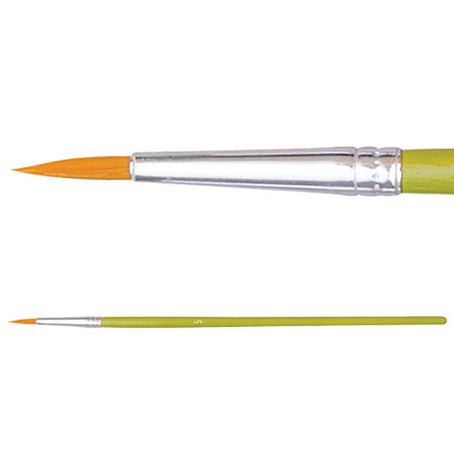 Zart Budget Taklon round brushes size 6 pack of 10 synthetic art brushes for acrylic gouache and watercolour