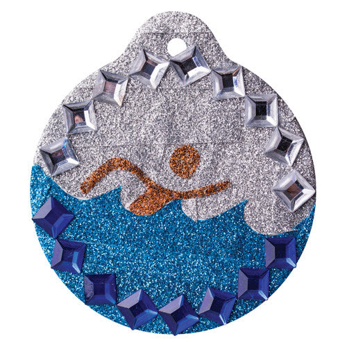 Zart Cardboard Baubles and Medals Pack of 30. Zart cardboard medals decorated with paint and ribbon for a school event