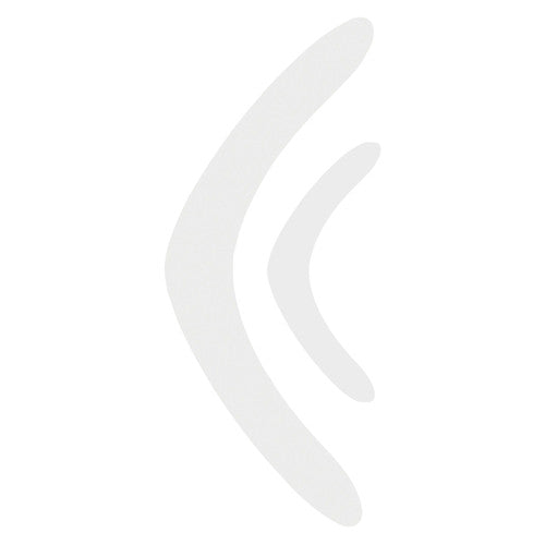 Zart Cardboard Boomerangs Pack of 60 laid out flat showing large and small sizes
