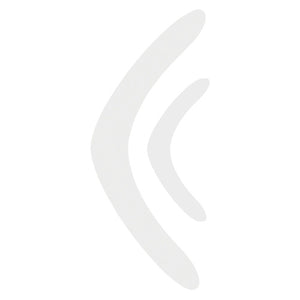 Zart Cardboard Boomerangs Pack of 60 laid out flat showing large and small sizes