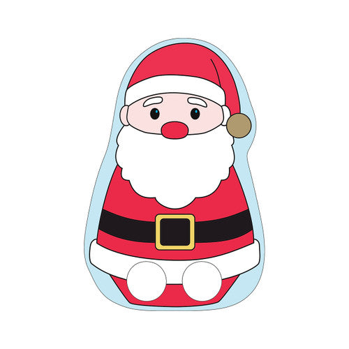 Zart Christmas finger puppets displayed upright showing Santa and Reindeer designs