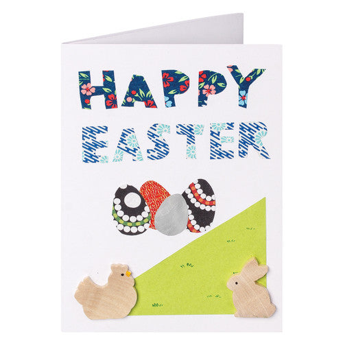 Assorted decorated Zart white cards showing collage, drawing, and painted designs