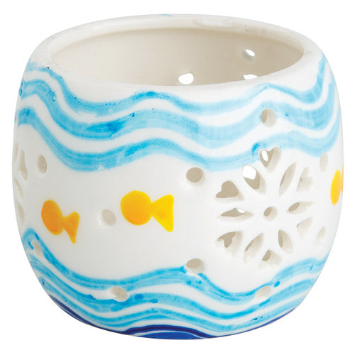 Pack of 3 Zart ceramic tea light holders product packaging view