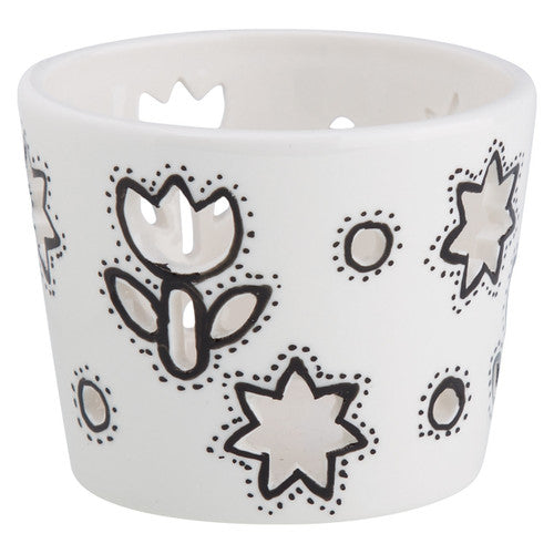 Ceramic holders with Shimmer Paint finish craft example