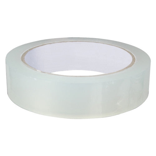 Zart clear adhesive tape roll, 66m x 24mm, transparent film on white background