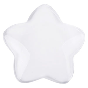 Zart clear glass stars 48mm showing ten individual star shapes arranged on a flat surface
