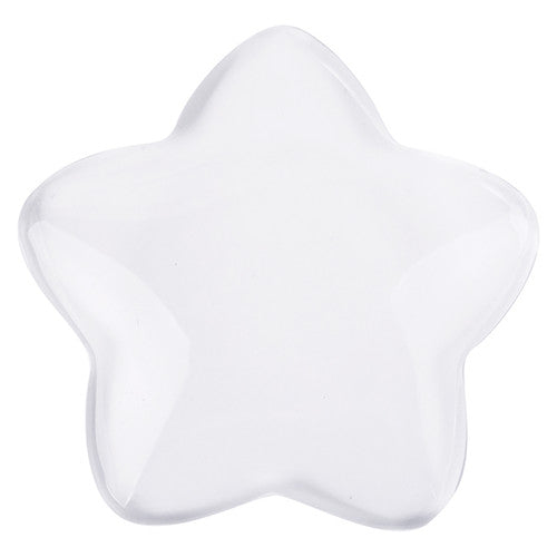 Zart clear glass stars 48mm showing ten individual star shapes arranged on a flat surface