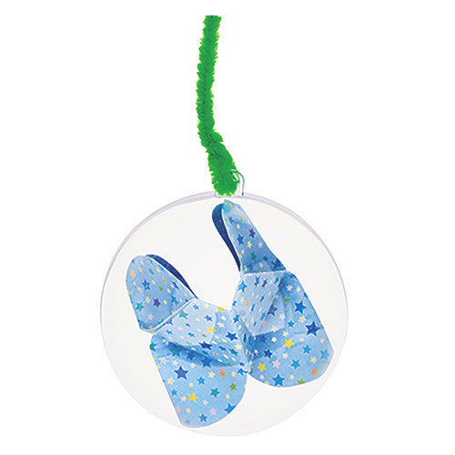 Zart Clear Plastic Baubles 70mm Pack of 10. Clear plastic baubles filled with colourful craft materials as decorative ornaments.