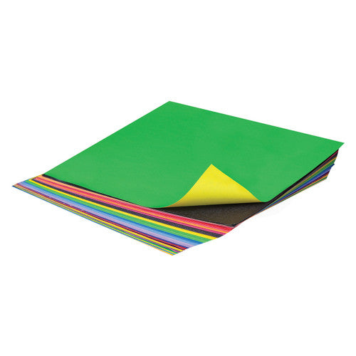 Zart Collagami Craft Paper Pack of 200. Close-up of double-sided coloured craft paper sheets from Zart