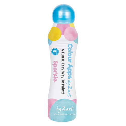 Close-up of Zart Sparkle marker sponge tip applicator showing round stamp shape