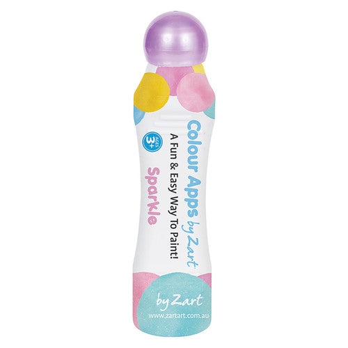 Zart Colour APPs Sparkle markers displayed on a classroom desk with paper