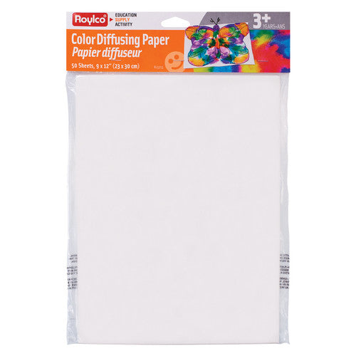 Zart Colour Dispersing Paper - pack of 50 white fabric-like diffusing sheets, 23 x 30cm