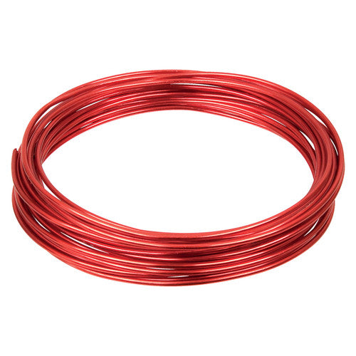 Five rolls of Zart 2mm coloured craft wire in assorted vibrant colours
