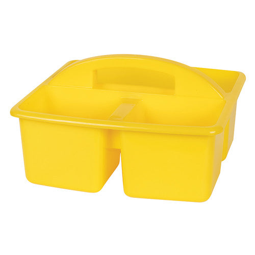 Zart Coloursorts Classroom Caddies Pack of 6. Top-down view of a Zart Coloursorts Caddy showing large and small compartment layout.