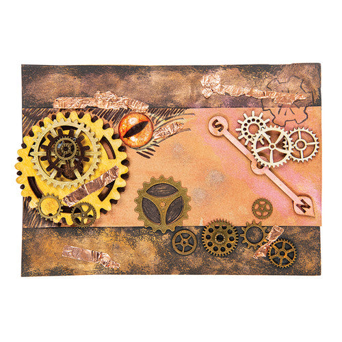 Copper tape applied to a paper circuit with LED components for a STEAM activity