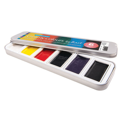 Zart Creamy Watercolours Essential Set of 6 colours in resealable tin