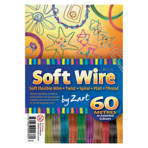 Zart Creative Soft Wire Assorted 60m pack front view