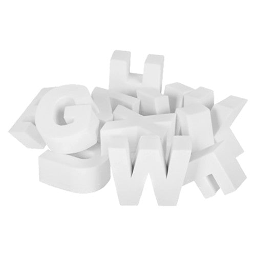 Zart EVA Alphabet Letter Stamps pack of 26 uppercase foam stamps laid out in rows