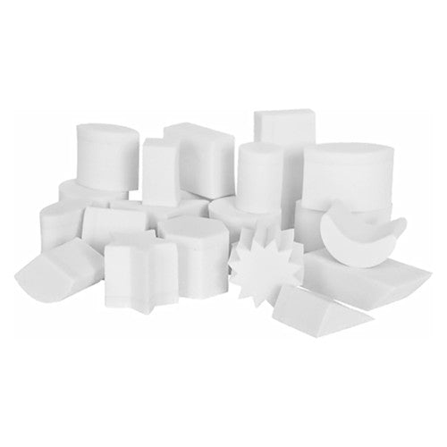 Zart EVA foam shape stamps pack of 20 assorted geometric shapes