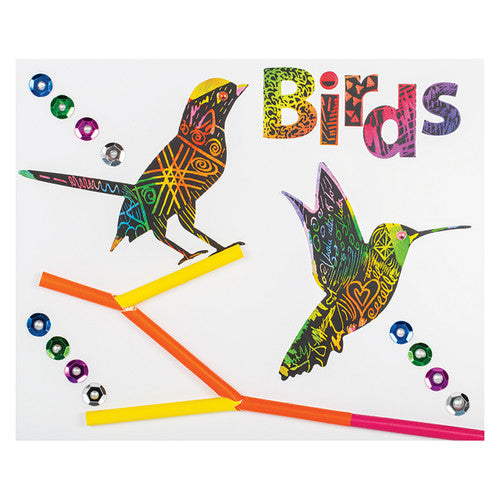 Biodegradable paper straws with markers and adhesive for school art projects