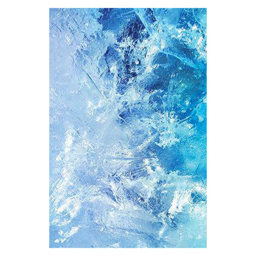 Zart A4 patterned paper sheets with sand, glacier and sky designs arranged on a desk